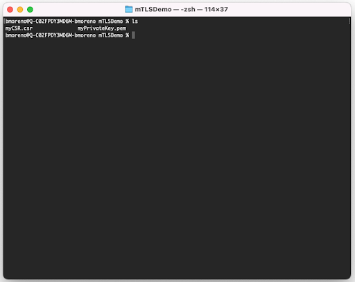 Generate PEM and CSR